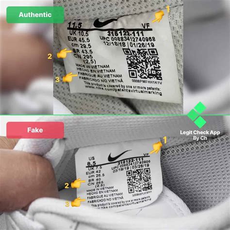 nike check fake|how to identify a fake nike.